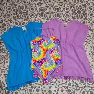 2 Cover-ups and Tie-Dye 1 Piece Size XS